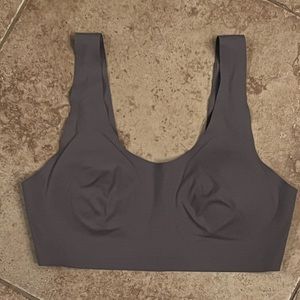 aerie Padded Scoop Smoothez Bralette. Removable Padding. Size Small. Color Grey.